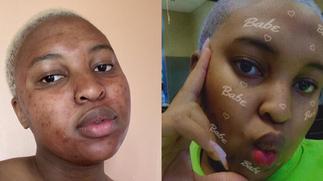 Lady shares tremendous change after applying period blood on her face » GhBasecom™