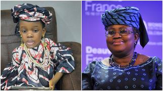 Baby dresses like Ngozi Okonjo Iweala, her photo causes massive stir online ▷ Ghana news