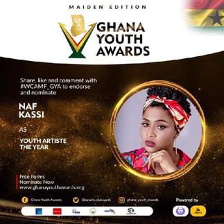 Ghana Youth Awards 21: Naf Kassi bags Artist of the Year nomination