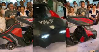Kwadwo Safo 35th Birthday: Video Of Kantanka CEO's Car Cake At His Party Stirs Reactions ▷ Ghana news