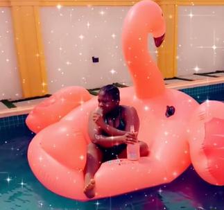 Tracey Boakye Outdoors New Pool House After Vacating Her East Legon Mansion
