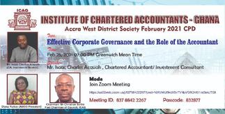 Accountants' role in transparency and cash flow management cannot be underestimated