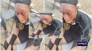 Player beats up female referee mercilessly in Ghana league game