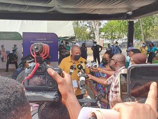 Mahama, Lordina take COVID vaccine at Police Hospital