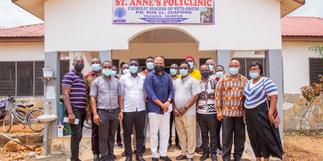 North Tongu: Ablakwa inspects theatre project at St. Anne's polyclinic