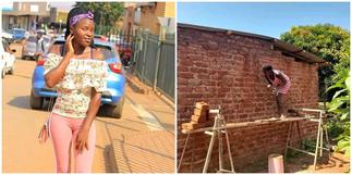 Lady builds & plasters own house; photos spark huge reactions on social media ▷ Ghana news