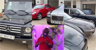 Double D: First video of Ghanaian millionaire's garage with luxurious cars pops up ▷ Ghana news