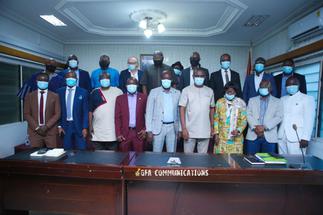 Sports Minister Hon. Ussif hosts GFA; tasks them to win 2022 Africa Cup of Nations
