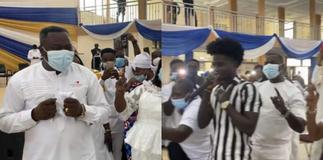 Kuami Eugene Performs Spirit-Filled Songs At Church With Dr. Kwaku Oteng