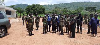 CDS tours Volta, interacts with troops