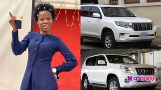 Ohemaa Woyeje receives brand new Toyota Prado from Dr Kwaku Oteng » GhBasecom™