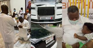 Dr Kwaku Oteng: Adonko Bitters Owner Celebrates Birthday With Wives And Children At All-White Party ▷ Ghana news