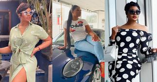 Sandra Ankobiah Gets a 2021 Porsche Carrera Worth GHC600k; Flaunts Car In New Photo ▷ Ghana news