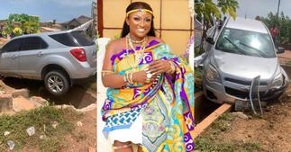 Just in: Abena Moet involved in serious accident; photos and video pop up ▷ Ghana news