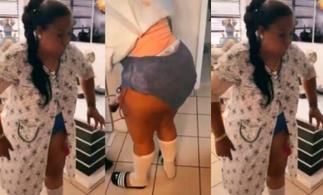 Well Endowed Lady Shows the Painful Suffering they Undergo After Butt Enlargement Surgery