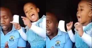 Little Girl Steals Hearts as She Sings Gospel Song Alongside Her Dad ▷ Ghana news