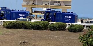 Police deployed to Black Star Square in anticipation of #FixTheCountry protest