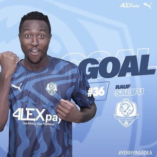 Rauf Salifu hits 20th goal of the season in Division One League