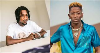 Majeed Ashimeru hangs out with dancehall artiste Shatta Wale