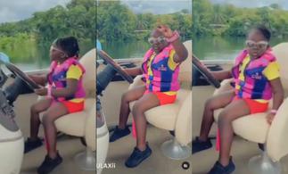 Stonebwoy's Daughter Jidula Takes Her Parents On A Luxury Boat Cruise