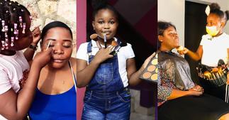 Stylish Nellisa: Photo of 10-year-old Beautician Braiding hair at age 4 Surfaces Online ▷ Ghana news