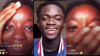 Crying lady proposes love to Yaw Tog during live video session on Instagram » GhBasecom™