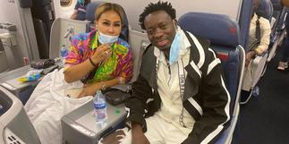 Michael Blackson brings fiancée to Ghana few hours after Newy York proposal