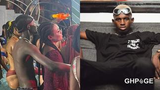 Fans react as photo of Black Sherif grinding lady with huge backside pop up