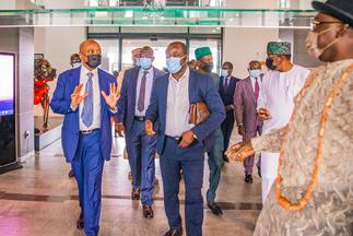 GFA boss Kurt Okraku arrives in Nigeria for Aisha Buhari tournament