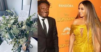 Beyonce surprises Ghana's Guilty Beatz with flowers and special message