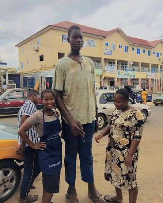 Tallest man in Volta lands ambassadorial contract with local company