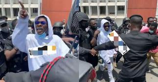 angry Shatta Wale tells critics whilst leaving court