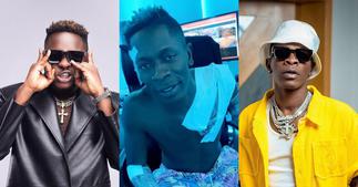 Shatta Wale shows massive love to Medikal as he tattooes rapper's name on his body ▷ Ghana news