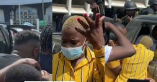 Fella Makafui Causes Drama As Medikal Is Escorted To Prison