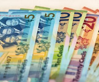Here is the Cedi's performance against major foreign currencies as at November 25