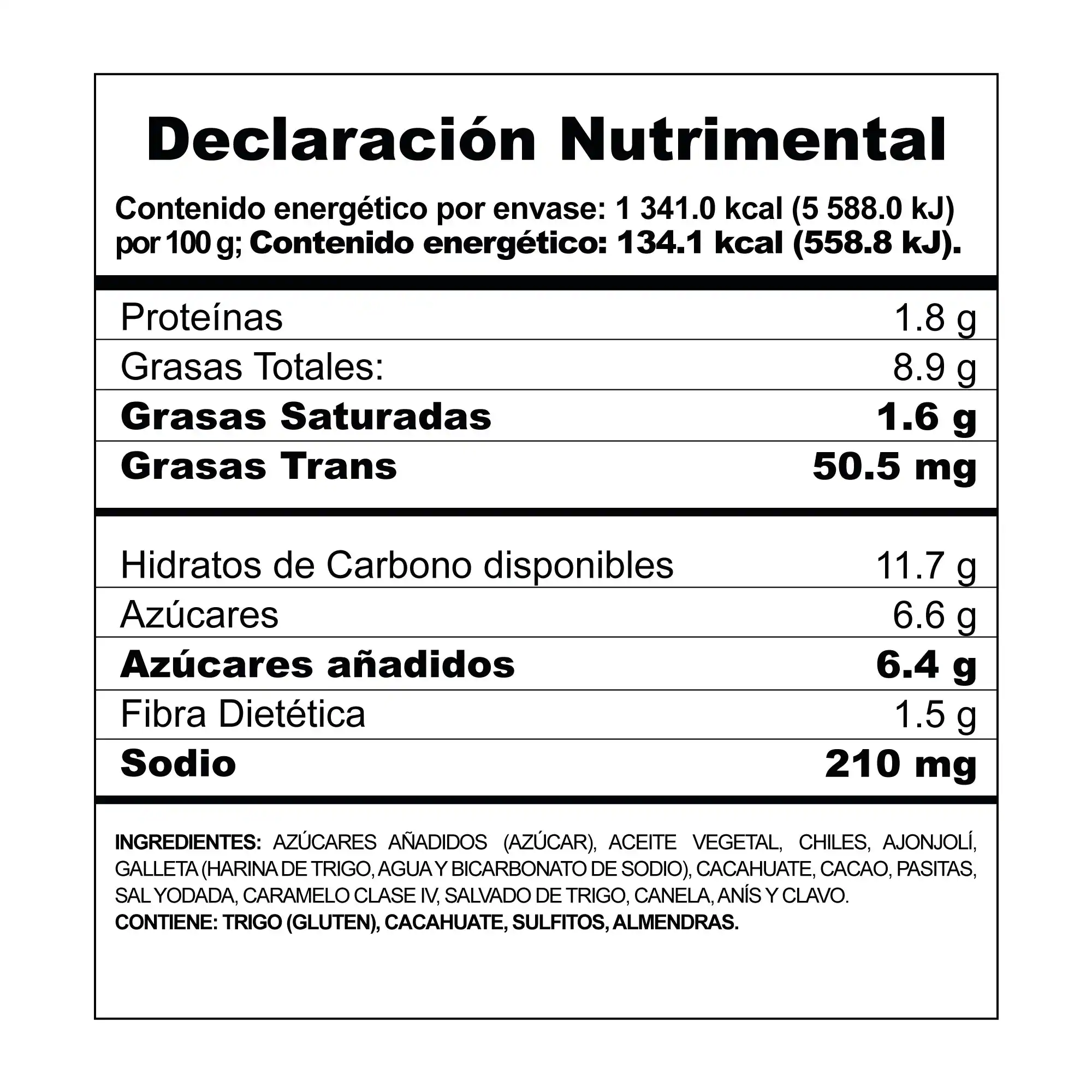 nutrimental table