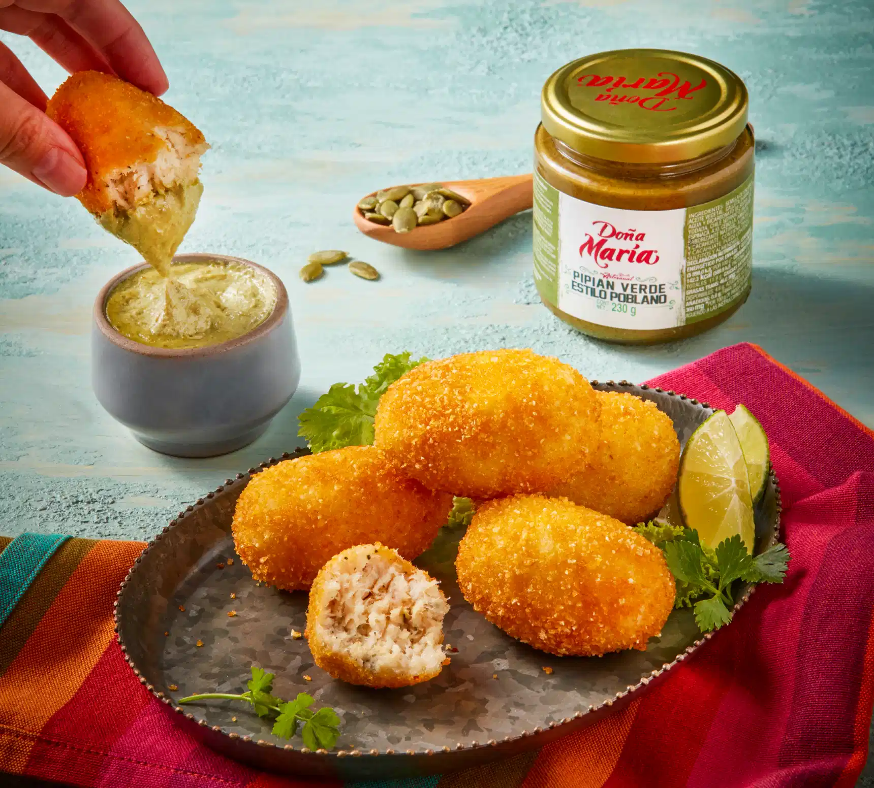 recipe Croquetas de pescado con dip de Pipían image