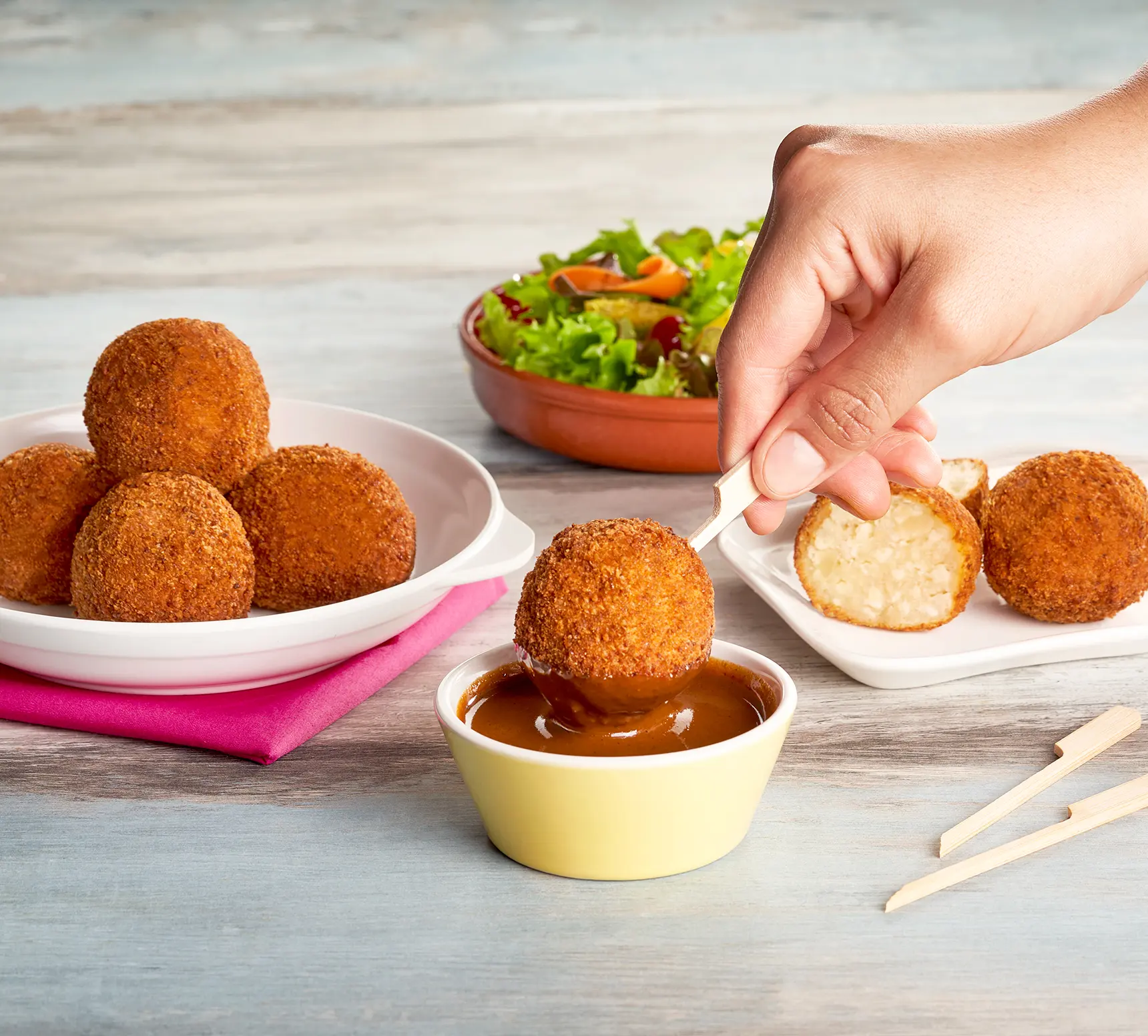 recipe Croquetas de papa y coliflor Doña María ® image