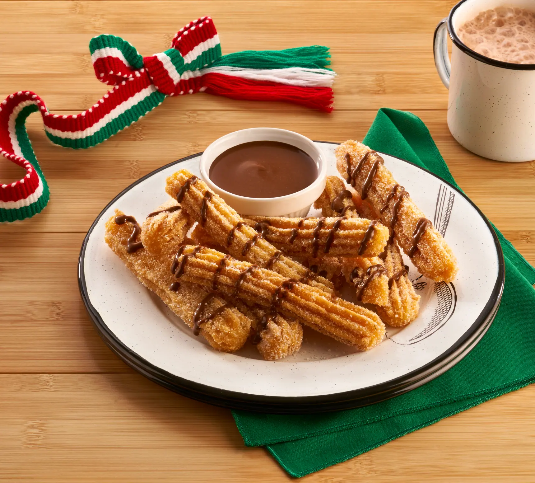 recipe Churros con mole poblano con cacao Doña María® image