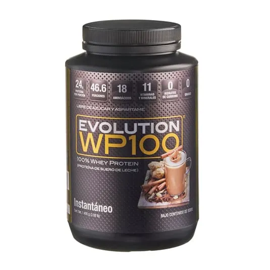 Proteína aislada Evolution Wp100 sabor chai latte 1.4 kg