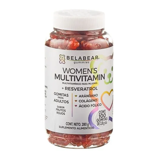 Multivitamínico Solanum Belabear sabor frutos rojos 100 gomitas