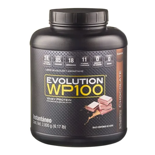 Proteína aislada Evolution Wp100 sabor chocolate 2.8 kg