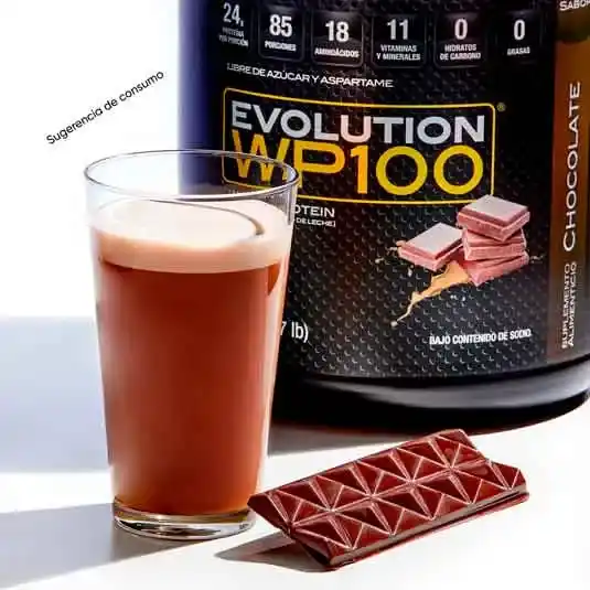 Proteína aislada Evolution Wp100 sabor chocolate 2.8 kg