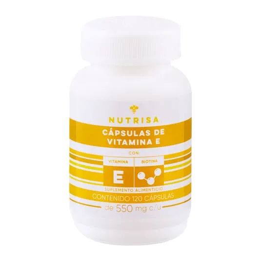 Vitamina E Nutrisa con biotina 120 cápsulas
