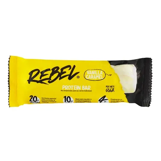 Barra de Proteína Rebel Vainilla Caramelo 65 g