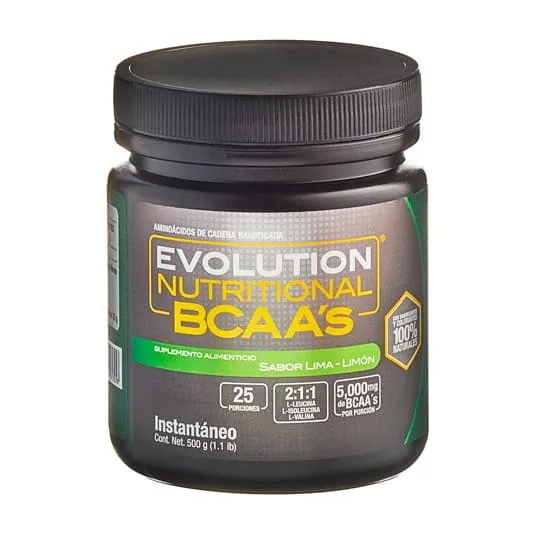 Aminoácidos Evolution BCAAs sabor lima limón 500 g