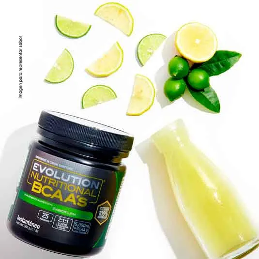 Aminoácidos Evolution BCAAs sabor lima limón 500 g