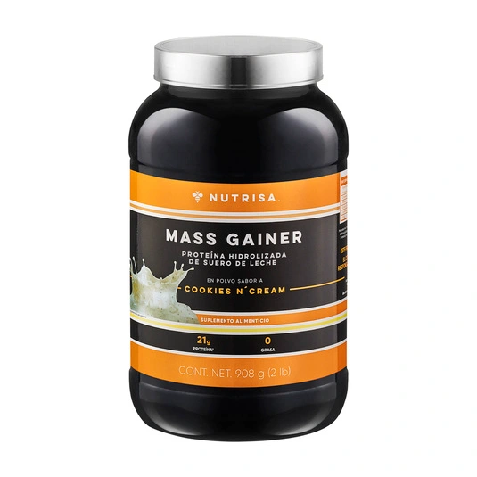 Proteína mass gainer Nutrisa sabor cookies and cream 908 g