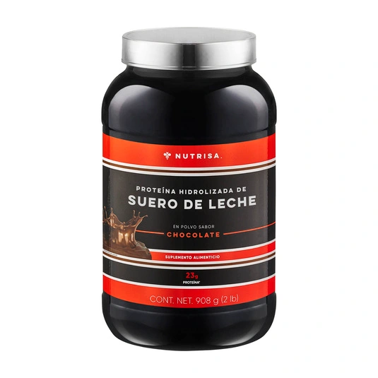 Proteína de suero de leche hidrolizada Nutrisa sabor doble chocolate 908 g