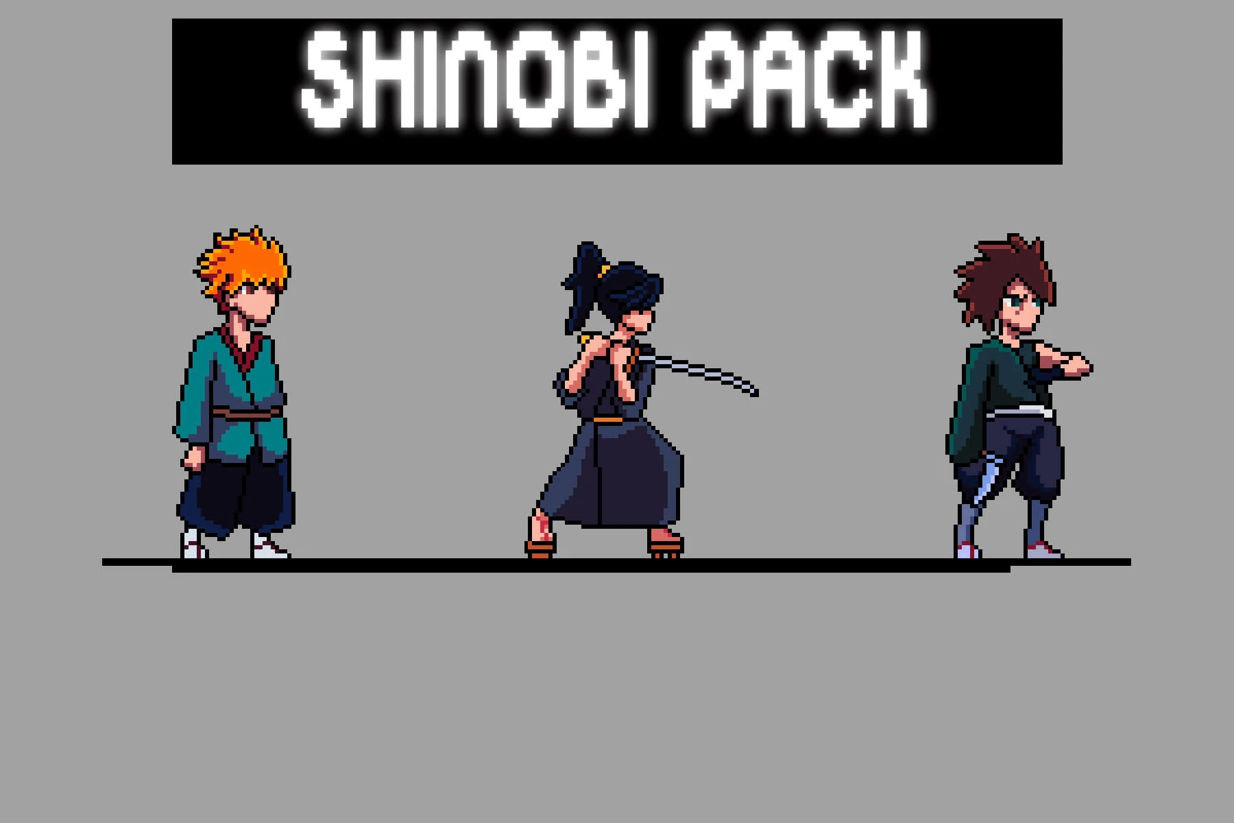 Free Shinobi Sprites Pixel Art Download: Stealthy Ninja Assets for Indie Action Games